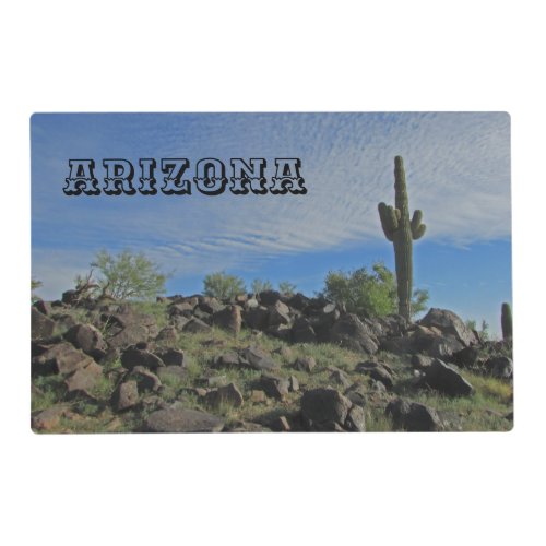 Beautiful Arizona Desert Landscape with Saguaro Placemat