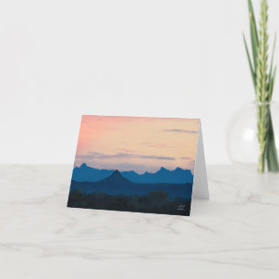 Beautiful Arizona Sunrise Letterpress Thank You Card