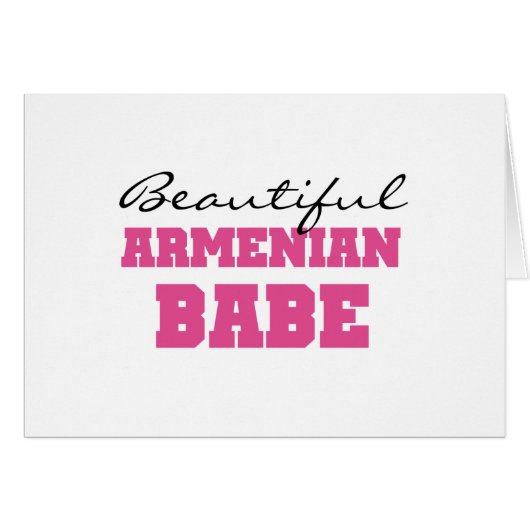 Beautiful Armenian Babe Cards (Front Horizontal)