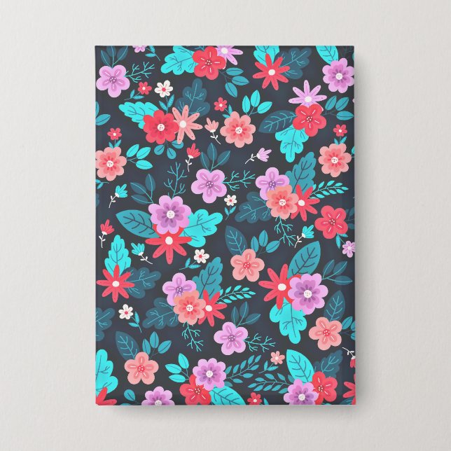 Beautiful Arrangement Ditsy Floral Pattern-56576 Button (Front)