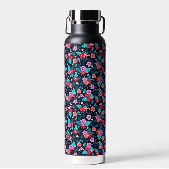 Beautiful Arrangement Ditsy Floral Pattern-56576 Water Bottle (Front)