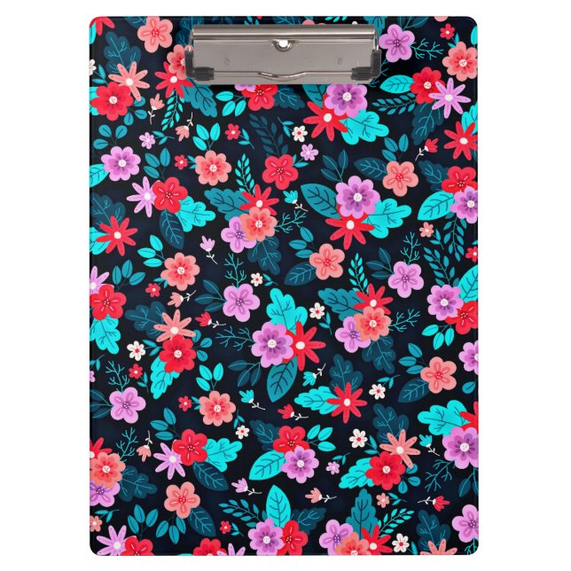Beautiful Arrangement Ditsy Flowers Pattern-46537 Clipboard (Front)