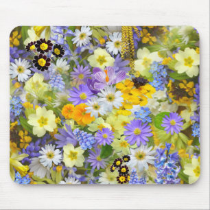 Beautiful Array of Colorful Flowers Mouse Pad