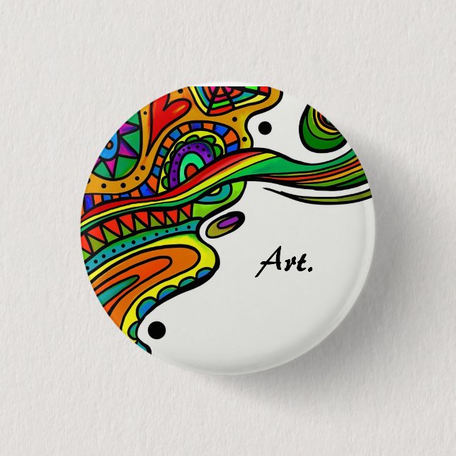 Beautiful art  button (Front)