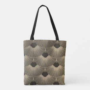Beautiful Art Deco Fan Design Tote