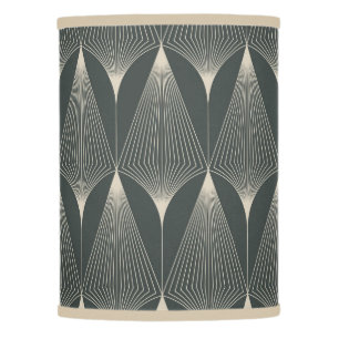 Beautiful,art deco,pattern,grey,beige,1920,retro,c lamp shade