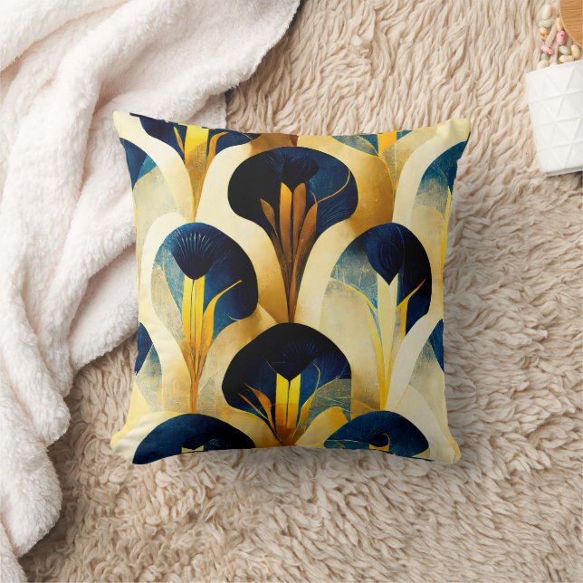 Beautiful Art Deco Style Throw Pillow (Blanket)