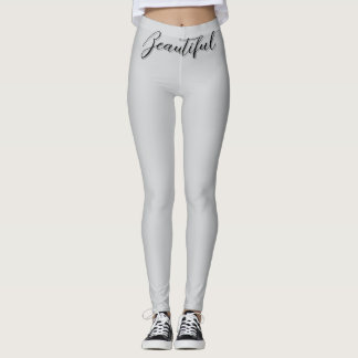 "Beautiful" Art Design Leggings