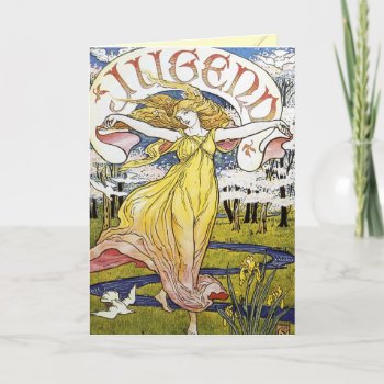 Beautiful Art Nouveau Greeting Cards by golden_oldies at Zazzle