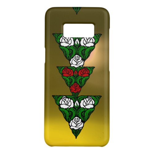 BEAUTIFUL ART NOUVEAU WHITE  RED ROSES TRIANGLE Case_Mate SAMSUNG GALAXY S8 CASE