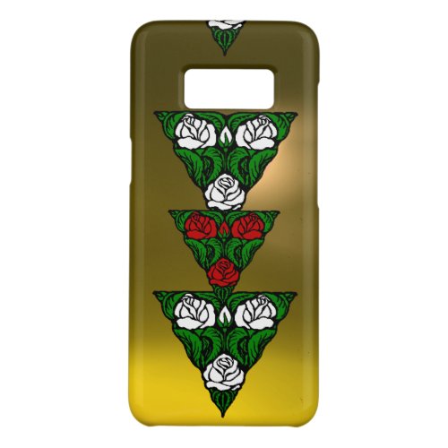 BEAUTIFUL ART NOUVEAU WHITE  RED ROSES TRIANGLE Case_Mate SAMSUNG GALAXY S8 CASE