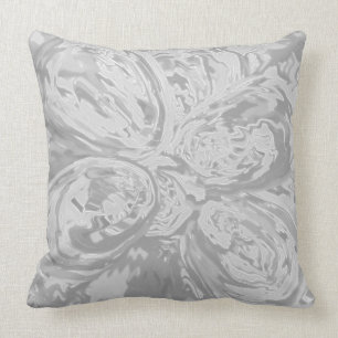 beautiful art throw pillow elegant classic gray