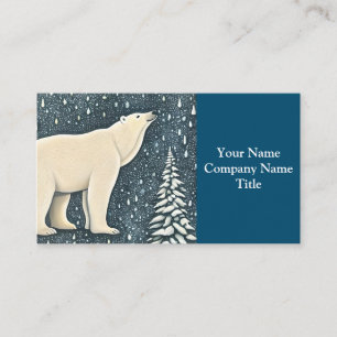 Beautiful Artic Polar Bear Business Card