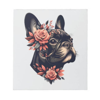 Beautiful artistic Frenchie Notepad