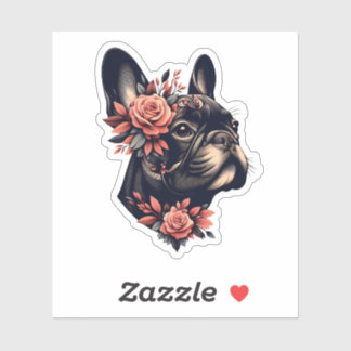 Beautiful artistic Frenchie Sticker