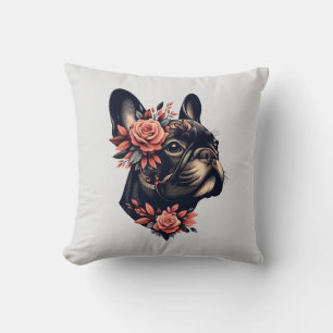 Beautiful artistic Frenchie Throw Pillow