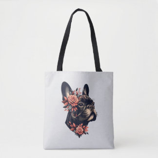 Beautiful artistic Frenchie Tote Bag