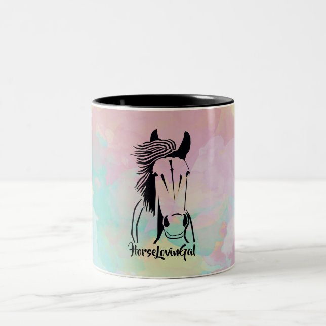 Beautiful Artistic Horse Lovin' Gal Mug (Center)
