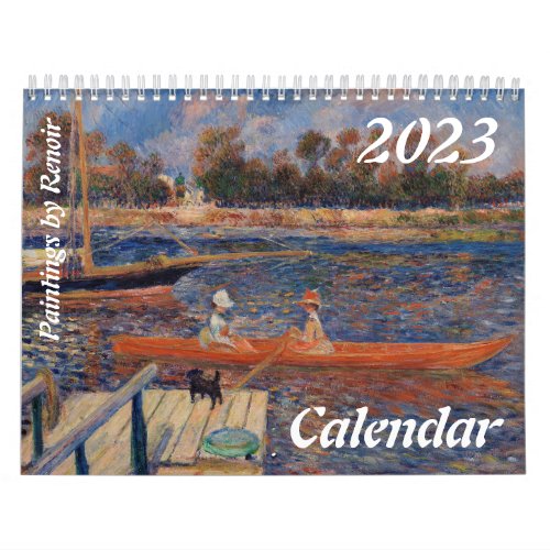 Beautiful Artistic Paintings By Renoir _ 2023 Calendar