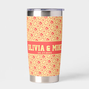 Beautiful Artistic Travel Cups For Wedding Insulated Tumbler