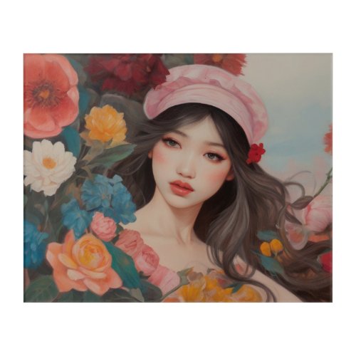 Beautiful Asian Girl Acrylic Print