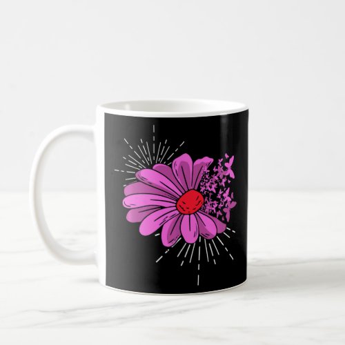 Beautiful Aster With Butterflies Hope Flowers  Coffee Mug