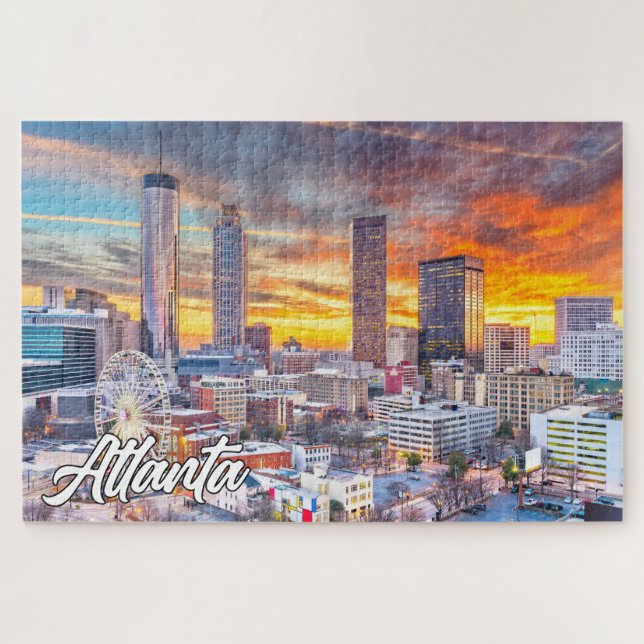 Beautiful Atlanta, Georgia, United States Jigsaw Puzzle (Horizontal)