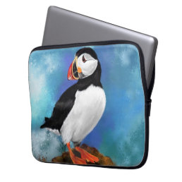 Beautiful Atlantic Puffin Bird Laptop Sleeve