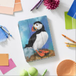 Beautiful Atlantic Puffin Bird Painting Migned Art iPad Air Cover<br><div class="desc">Beautiful Atlantic Puffin Bird Painting Migned Art Watercolor Clown Beak</div>