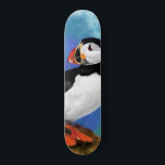 Beautiful Atlantic Puffin Bird Painting Migned Art Skateboard<br><div class="desc">Beautiful Atlantic Puffin Bird Painting Migned Art Watercolor Clown Beak</div>