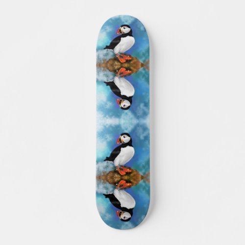 Beautiful Atlantic Puffin Skateboard