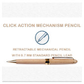 Beautiful Attractive Maple Wood Mechanical Pencil (Front Right)
