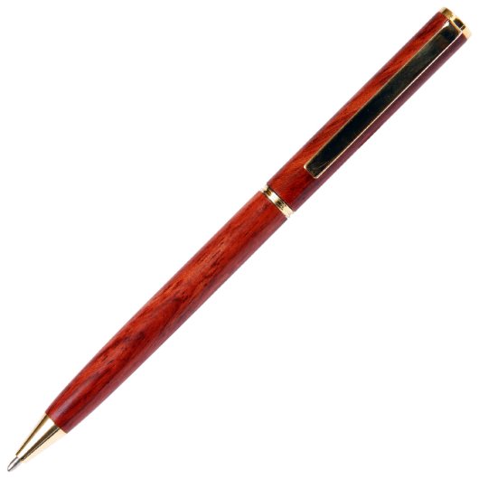 Beautiful Attractive Rose Wood Slim Ballpoint Pen (Front)