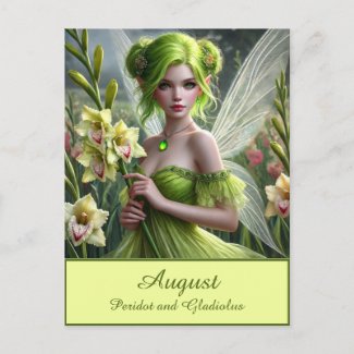 Beautiful August Fairy in Gladioli