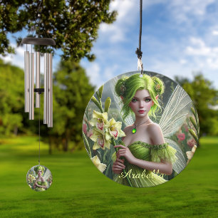 Beautiful August Fairy in Gladioli Wind Chime
