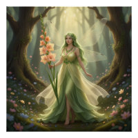 Beautiful August Peridot Fairy