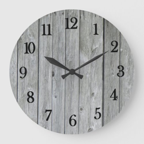 Beautiful authentic looking Barn wood Large Clock