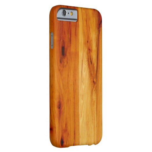 Beautiful authentic looking Honey Color wood Barely There iPhone 6 Case