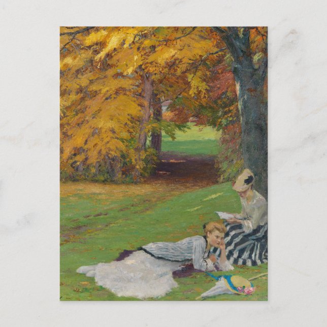 Beautiful Autumn Afternoon | Edward Cucuel Postcard (Front)