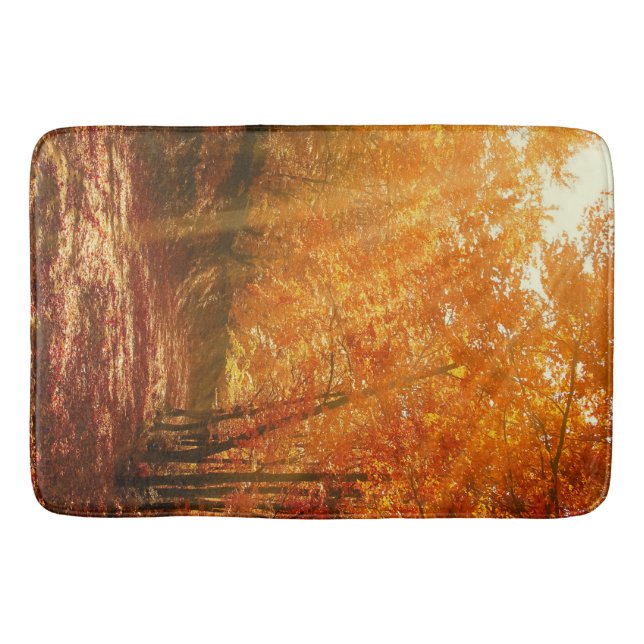 Beautiful autumn bath mat (Front)