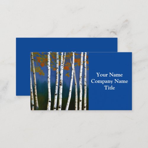 Beautiful Autumn Birch Business Card