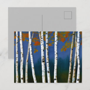 Beautiful Autumn Birch Postcard