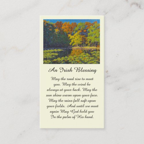 Beautiful Autumn Color Memorial Card
