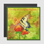 Beautiful, autumn colored butterfly magnet (Front/Back)