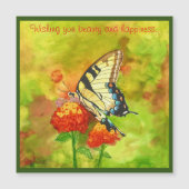 Beautiful, autumn colored butterfly magnet (Front)
