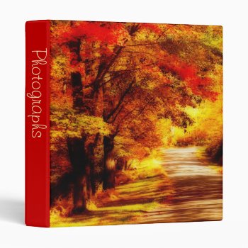 Beautiful Autumn Day 1" Photo Album Binder by Meg_Stewart at Zazzle