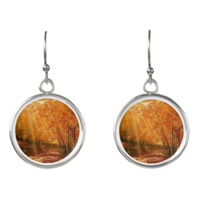 Beautiful autumn earrings (Front)