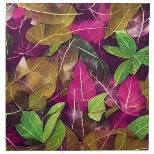 Beautiful Autumn Fall Leaves Pattern   Cloth Napkin