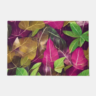 Beautiful Autumn Fall Leaves Pattern  Doormat