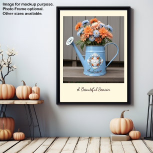 Beautiful Autumn Florals Thanksgiving Customize Poster